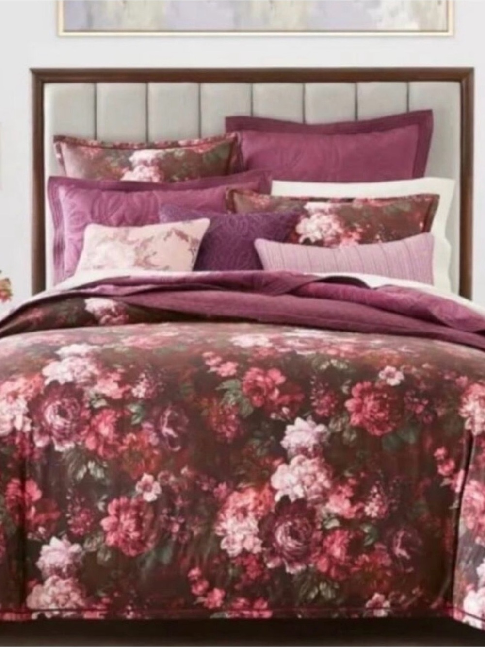 Hotel Collection Dutch Floral Queen & King Bedskirt 100% Cotton NWT